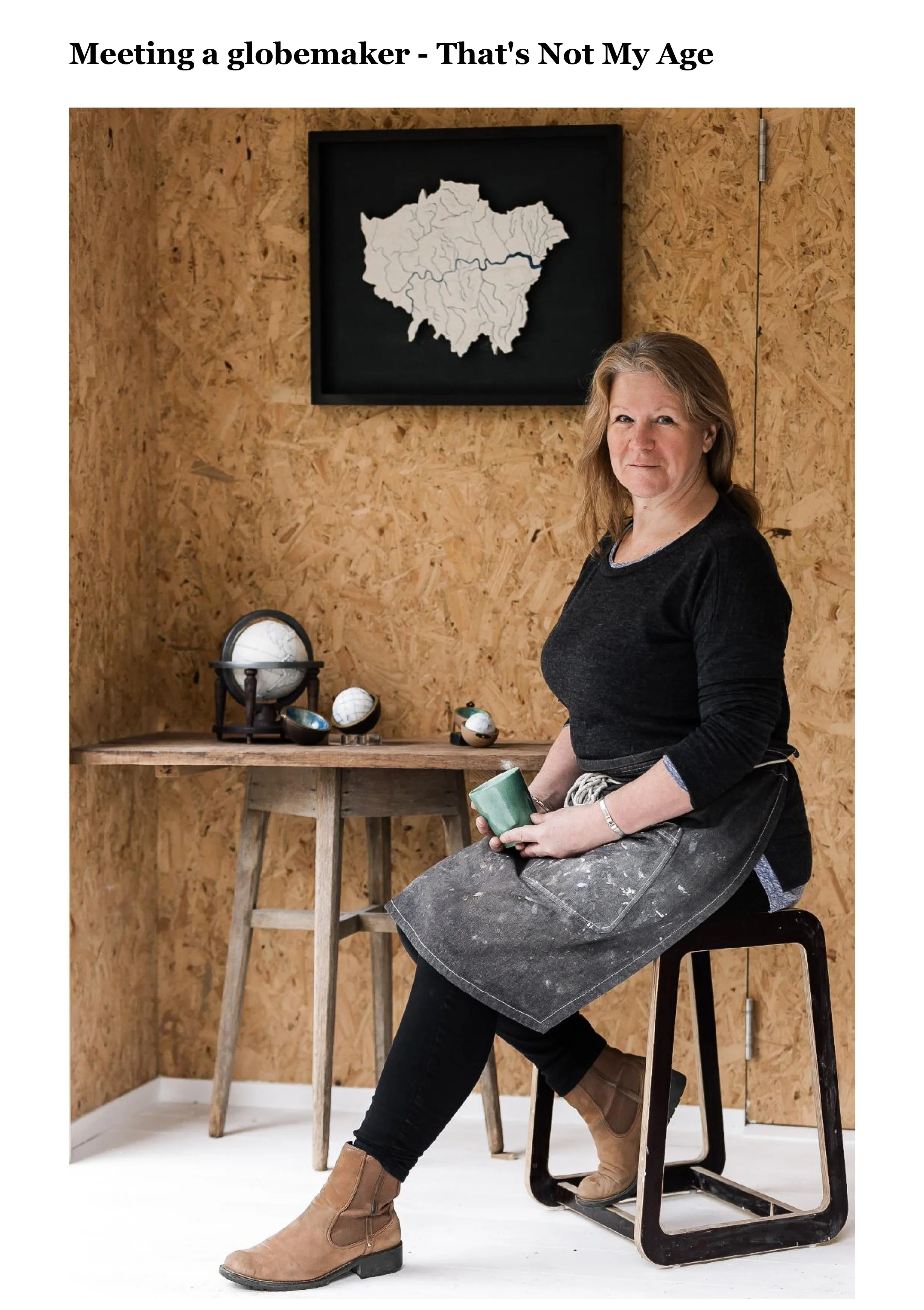 I had the pleasure of meeting globe collector and style writer Alyson Walsh a few months ago... to read her interview please follow this link to her wonderful That's Not My Age