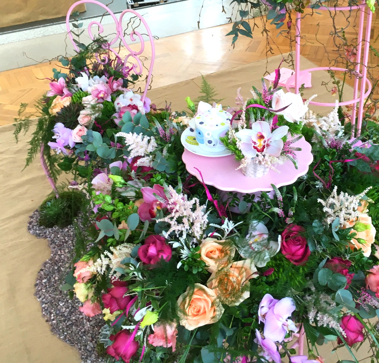 A charming floral exhibit from NAFAS at the RHS London Show.