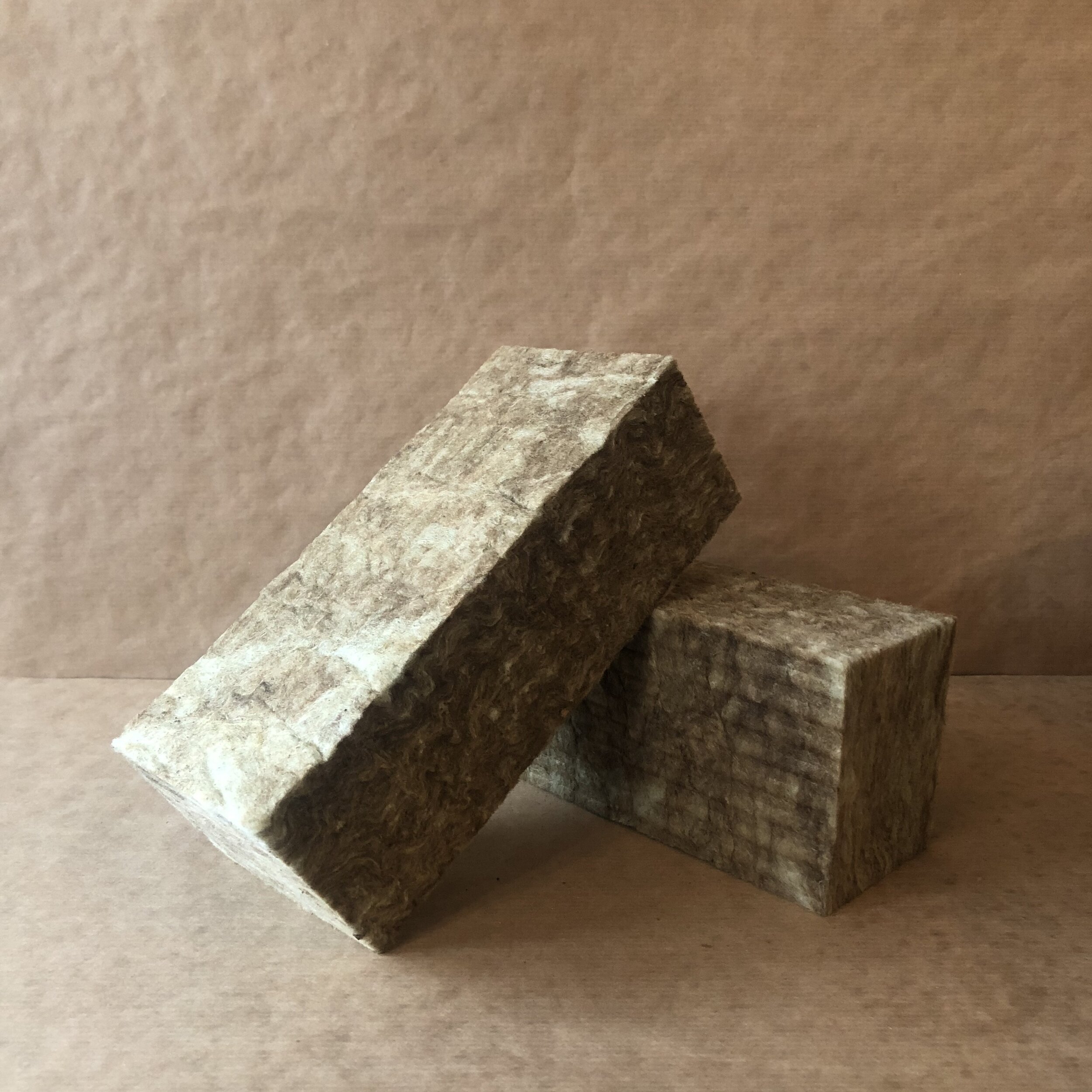 Agra Wool Blocks - Natural Floral Foam Set of 2