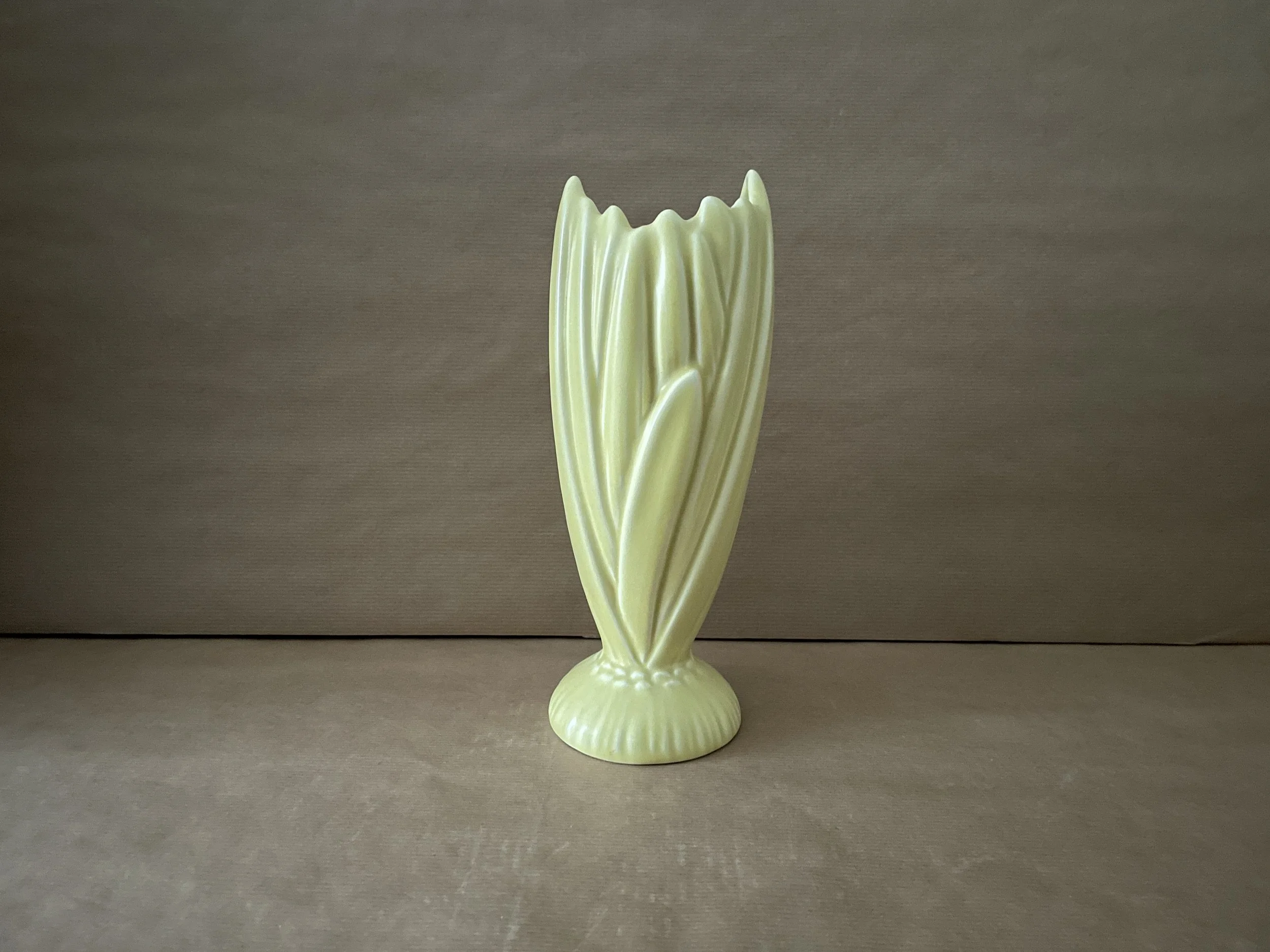 Large Yellow Tall Hyacinth Vase (2)