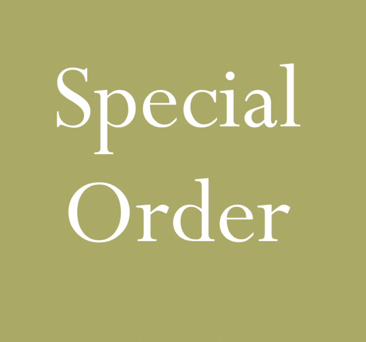 Special Order
