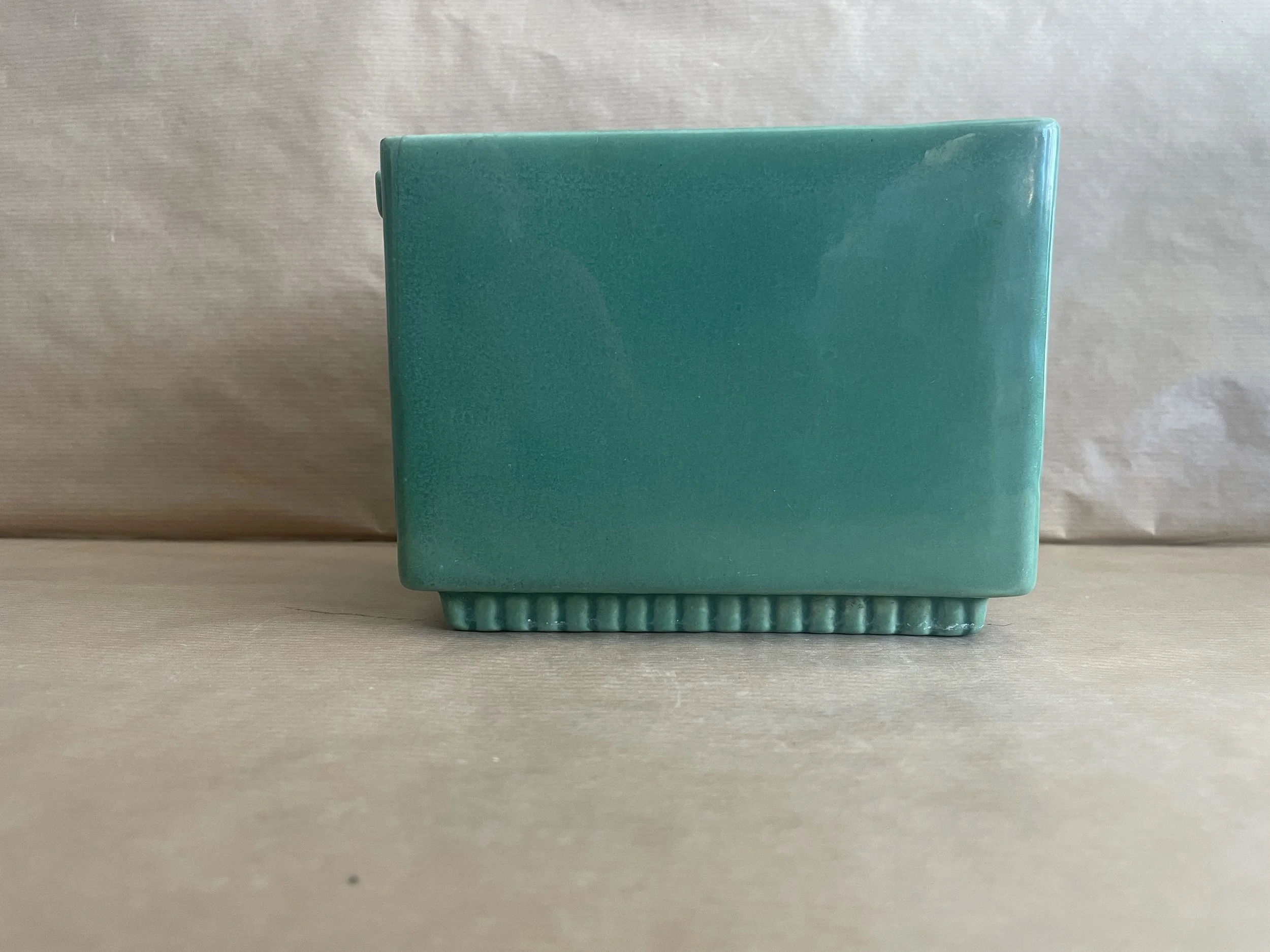 Large American Green Haeger Art Deco Style Vase