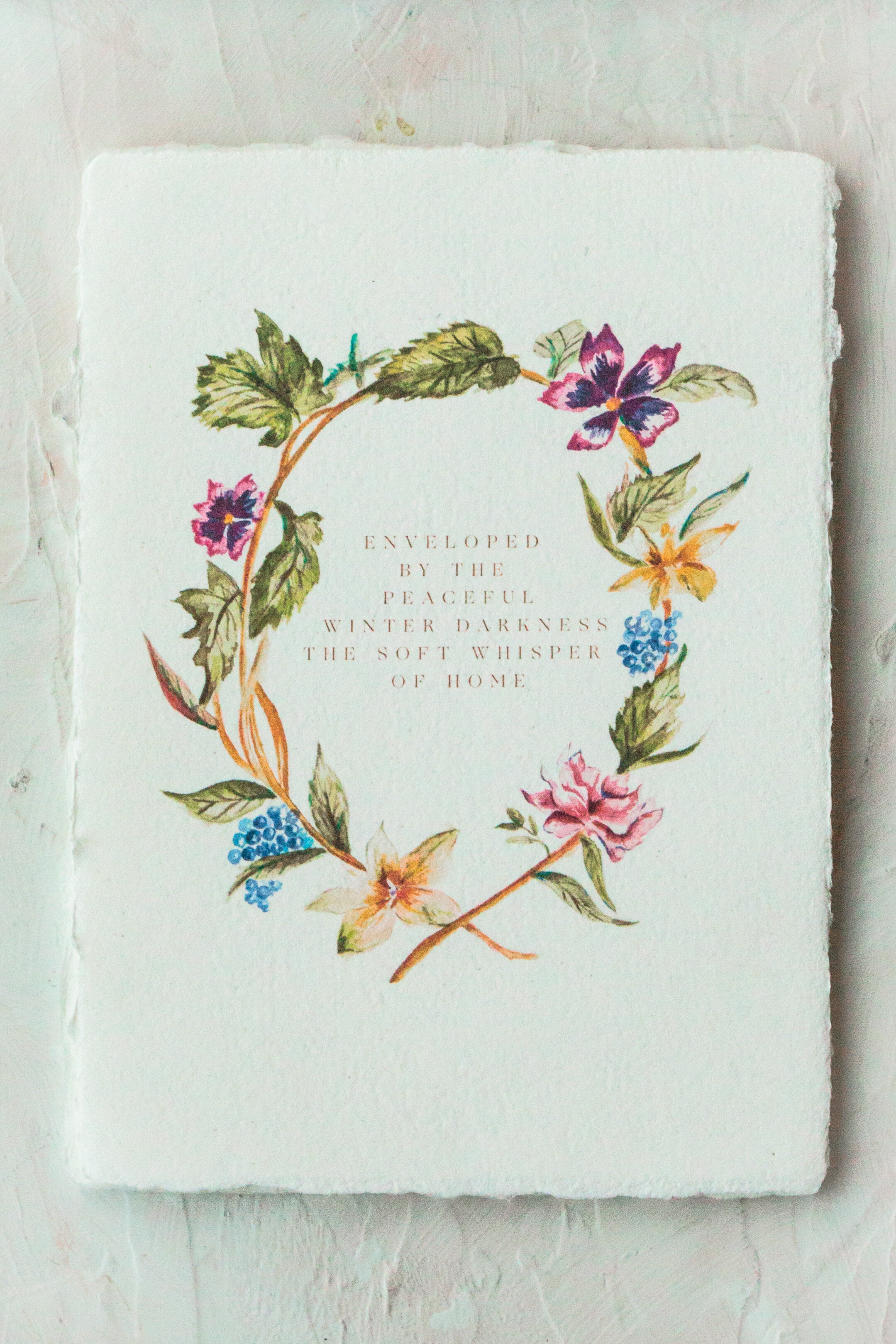 Winter darkness wreath