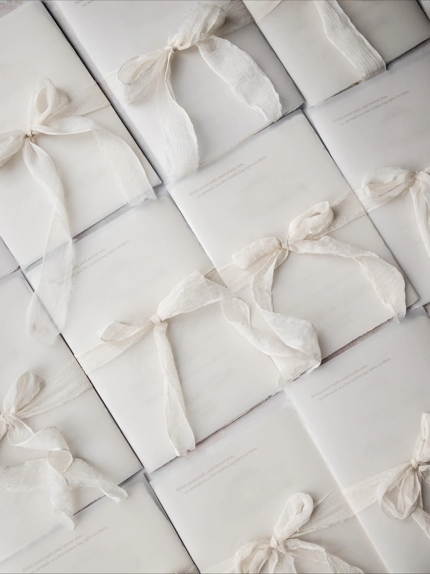 Soft tonal letterpress, a hint of poetry, handmade ribbon and the dreamiest handmade paper all setting the tone for a truly romantic destination wedding in Scotland for this lovely Canadian couple marrying next year. 

Clients who adore all the detai