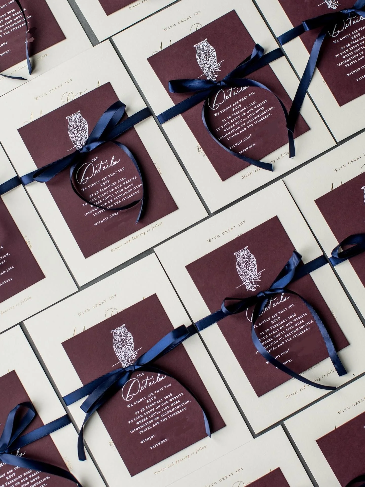 2025 may have been the year of the swan in wedding-land, and I&rsquo;ll always adore that elegant favourite.
But for me, I like to carefully consider the relevance of every detail I add to a suite and in this case, the humble owl feels just right. Qu