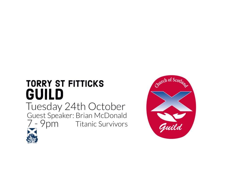 ✝️ This evening at Torry St Fittick&rsquo;s&hellip;

Come and join the Guild with guest speaker Brian McDonald
Fellowship / Friends / Cuppa Afterwards ☕️