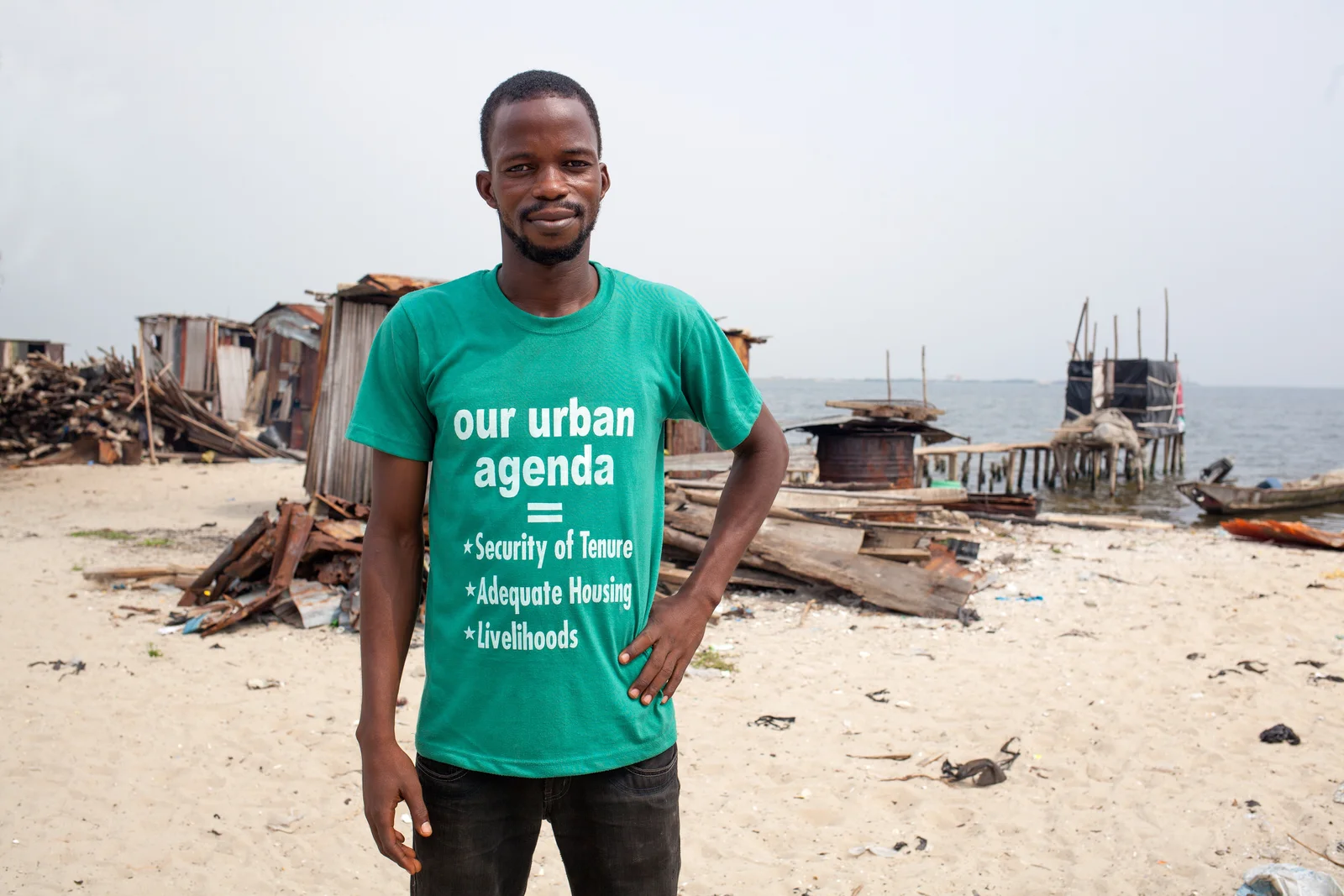Paul is a Federation member and one of their many community-based trained para-legals. As a resident of Otodo Gbame, he is helping the struggle for the legal recognition of the right for the community to live on their land.