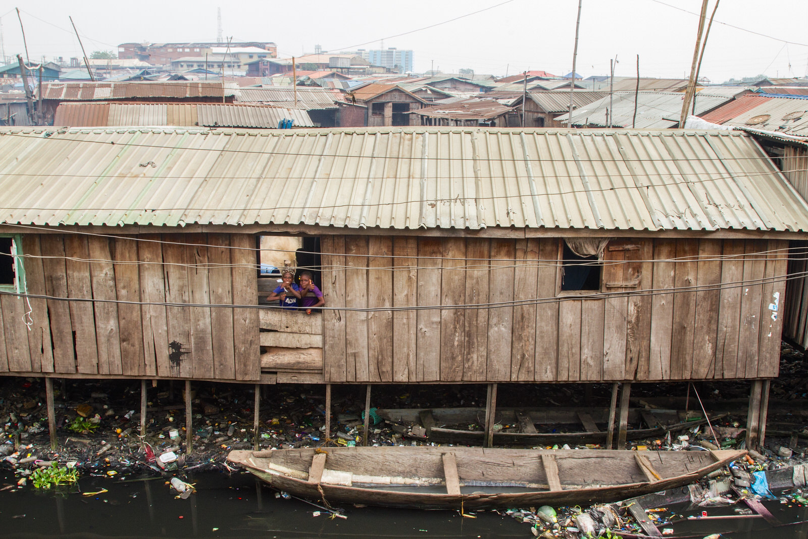  Makoko, was formed as a fishing village in the 19th Century. It is one of many waterfront communities in Lagos that live with a constant threat of eviction due to land-grabbing by the Lagos government. 