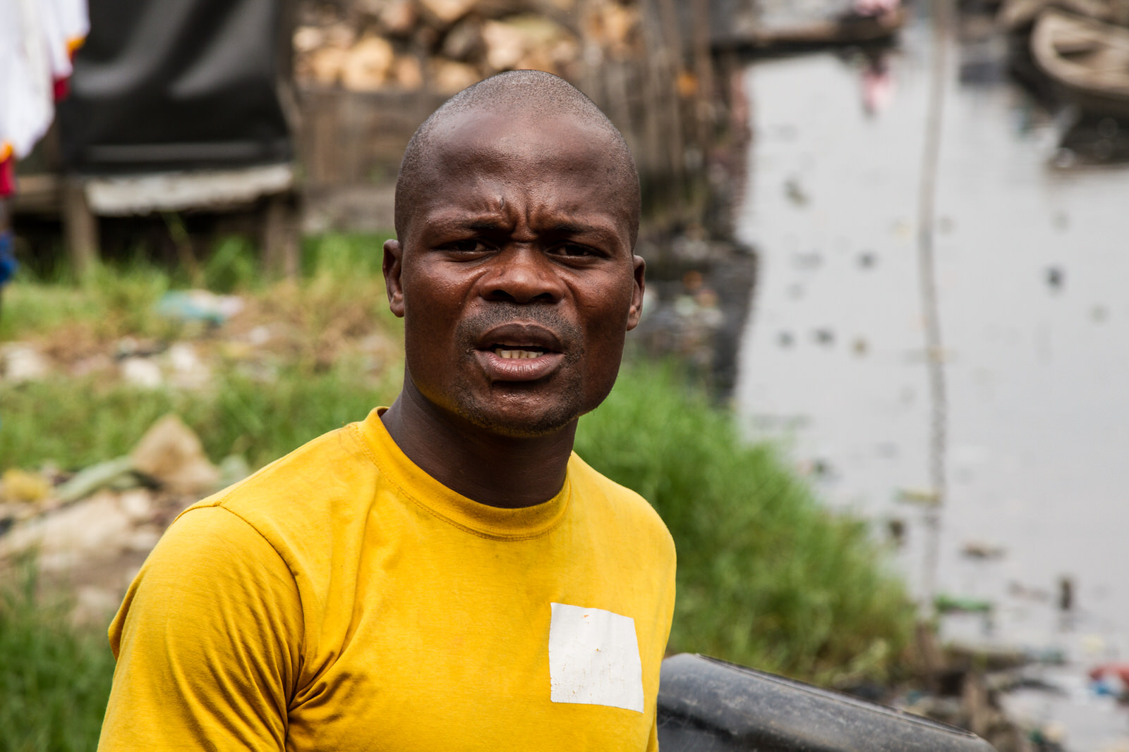  Esinsu Francis was evicted after the demolitions in Otodo Gbame. He moved to Sogunro to rent a room for himself, his wife and three children. He was able to save two or three sewing machines for his wife who is a tailor. 