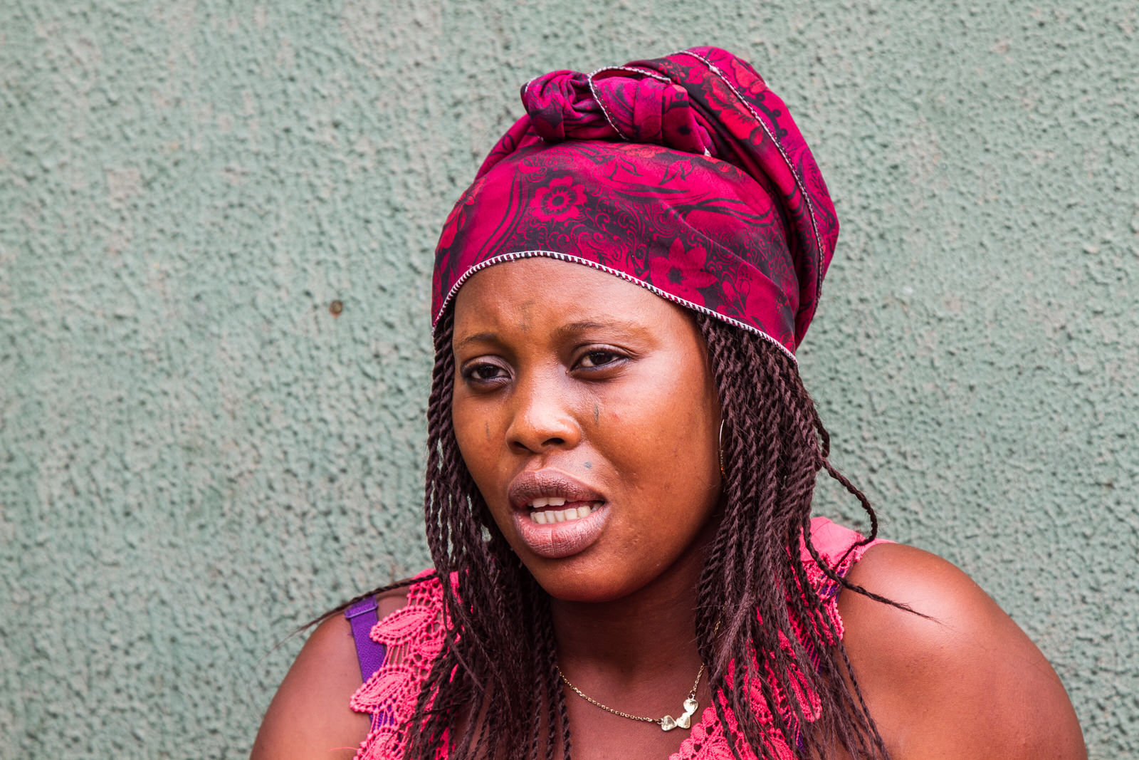 Victoria Amsu is a tailor from Otodo Gbame. After the evictions she moved to Sogunro. Her house was burnt and wasn’t allowed to go back to pick anything up before her house was set ablaze.