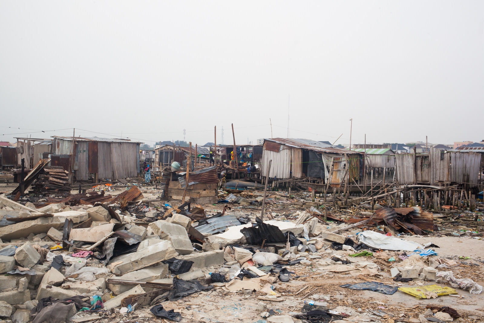  The small fishing community of Otodo Gbame is one of many waterfront settlements in Lagos that is under constant threat of eviction. In November 2016 homes were destroyed and thousands of residents forced to flee. 