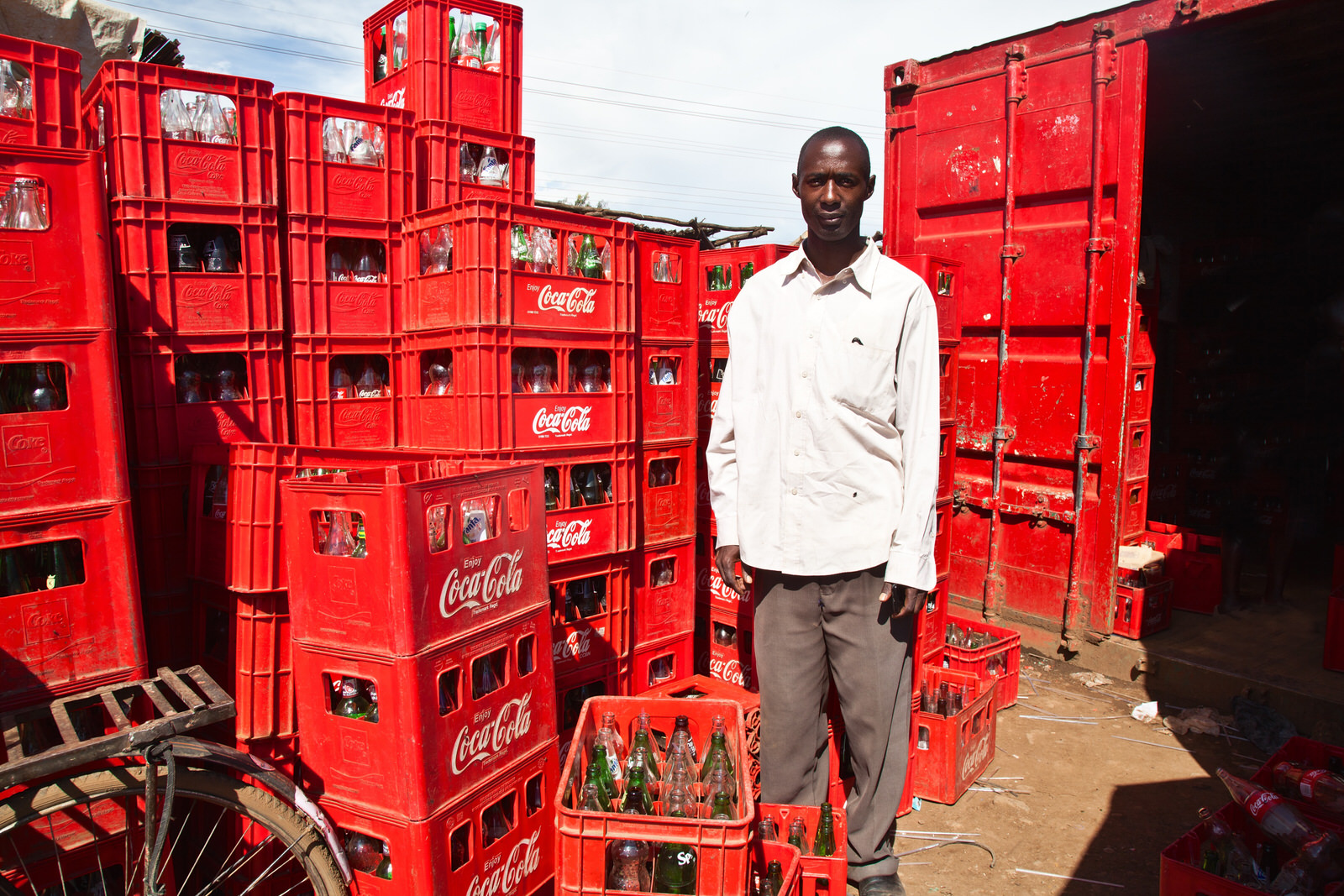 Richard Odhiameo is a Coca Cola distributor in Kondele. Richard has been told that Kondele will be evicted. He fears his structure will be broken in the relocation process.