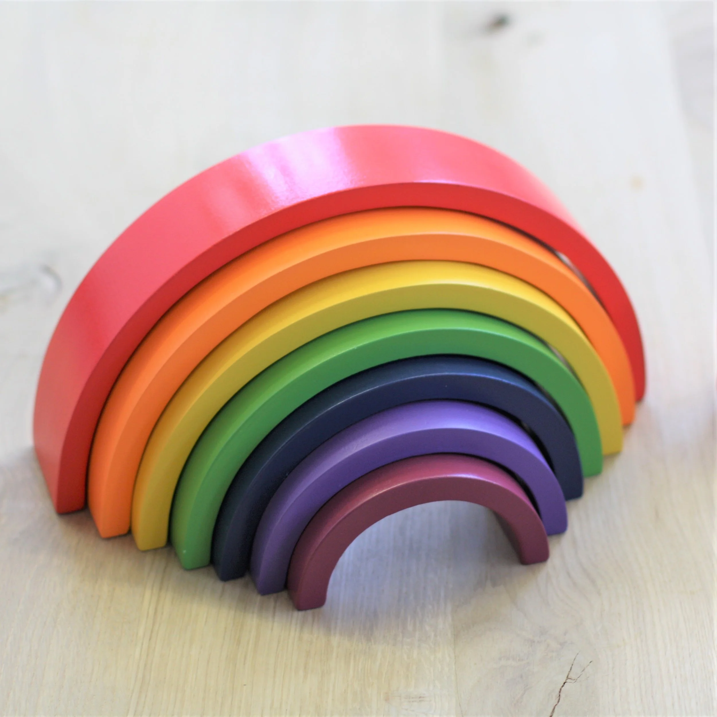 wooden rainbow