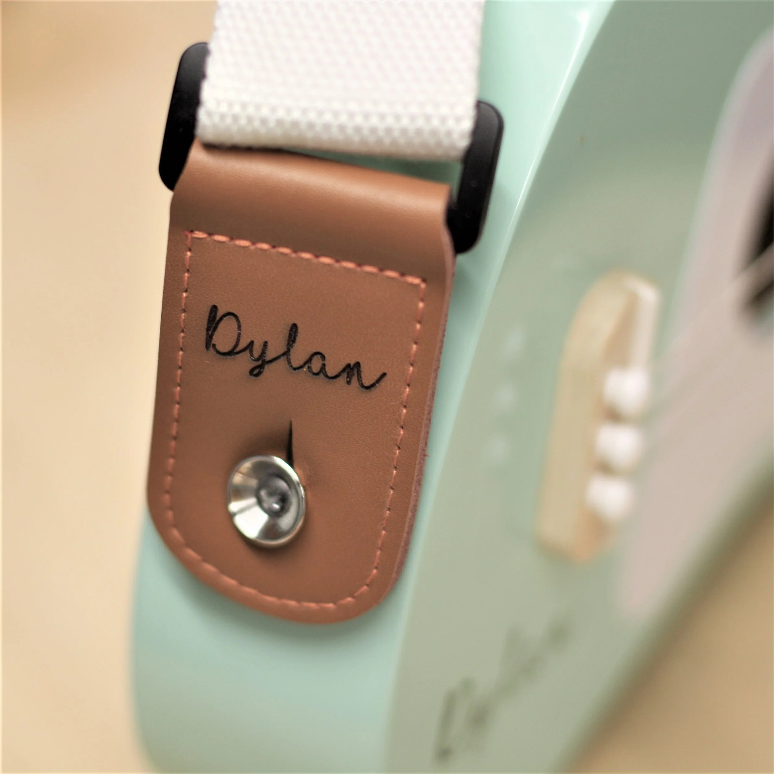 Personalised Leather Guitar Strap