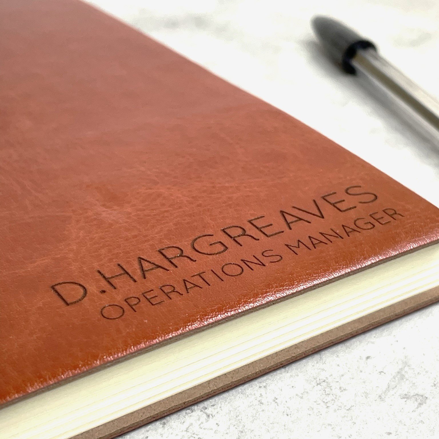Personalized leather journal discount