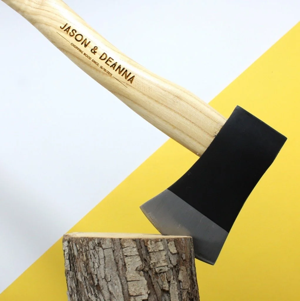 Personalised Axe engraved hatchet wooden axe gifts for him