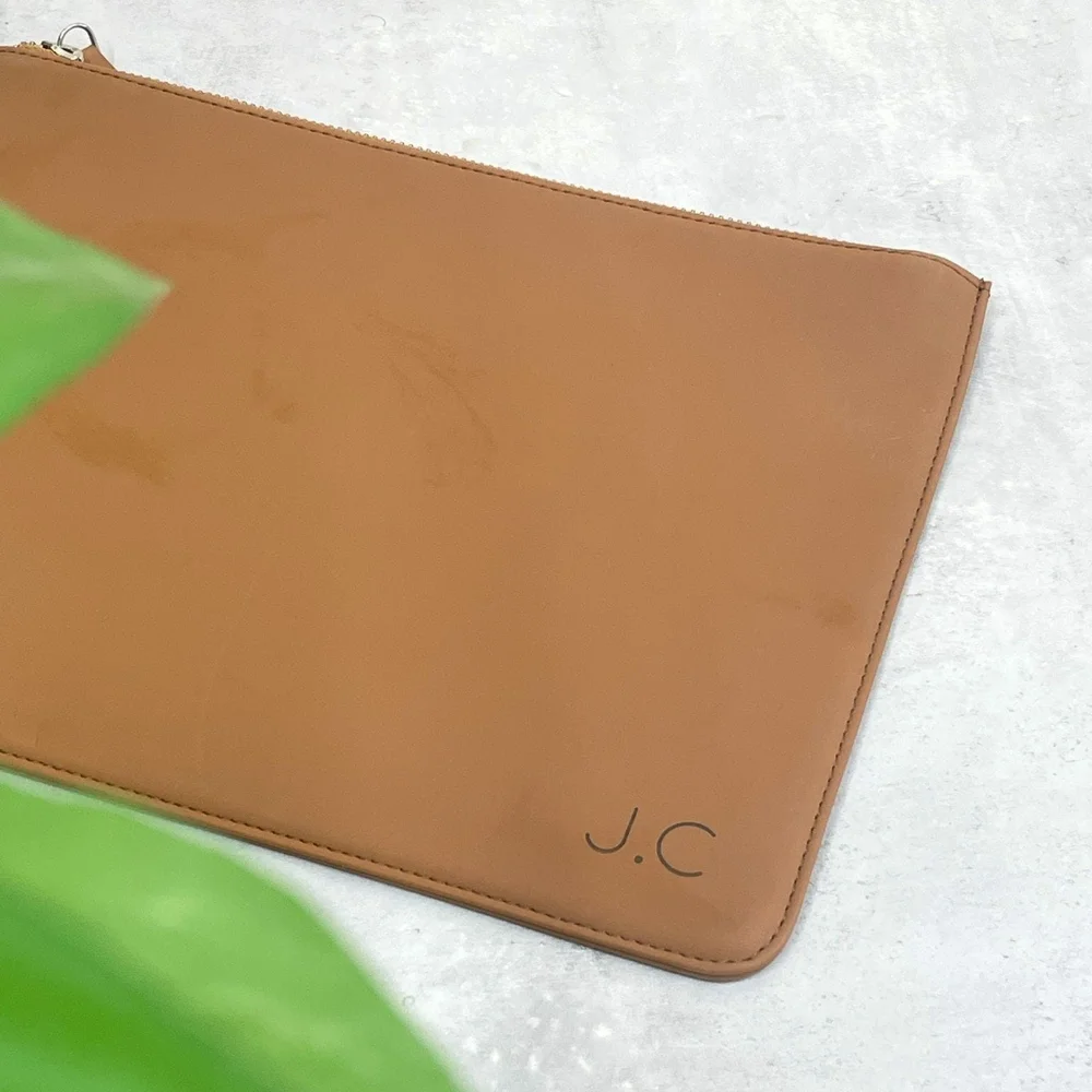 Personalised Leather Clutch Bag — Hot Dot Laser