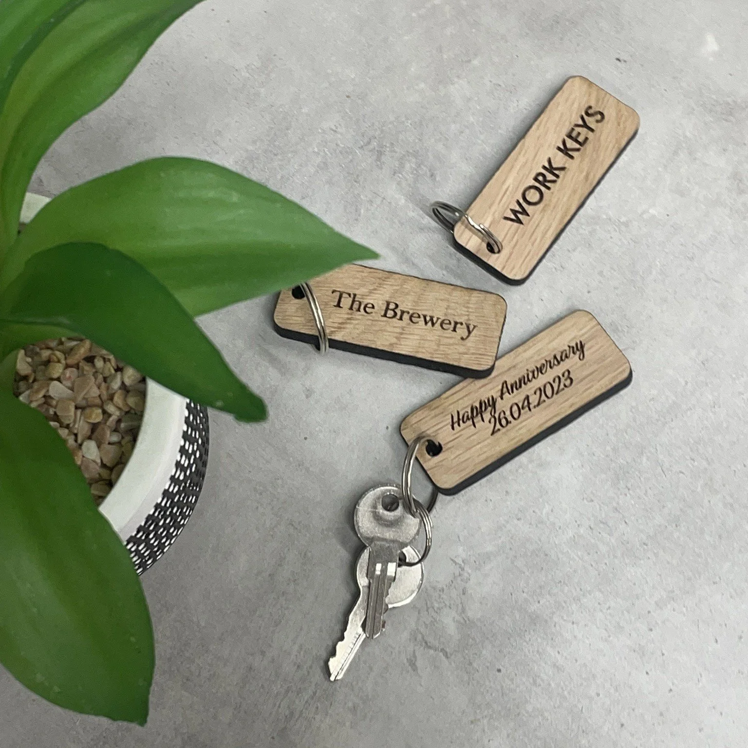 Personalised Wooden Keyring