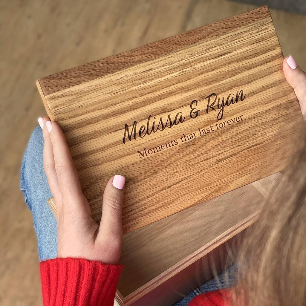 Personalised Oak Memory Box