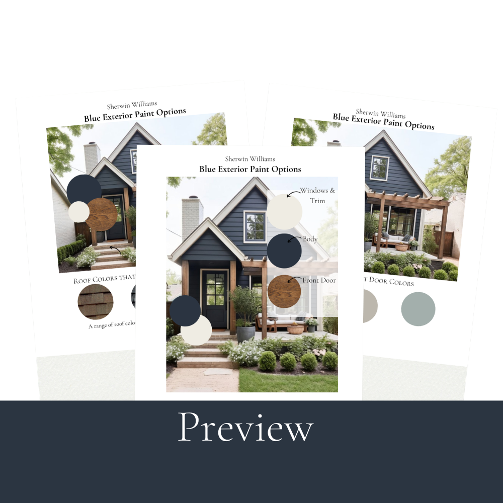 Blue Exterior Paint Colours Sherwin Williams | 5 Designer Colour Schemes Deep navy
