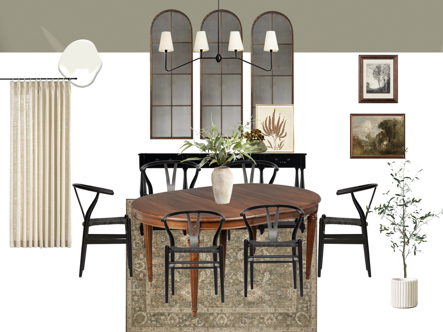 eclectic dining room design 