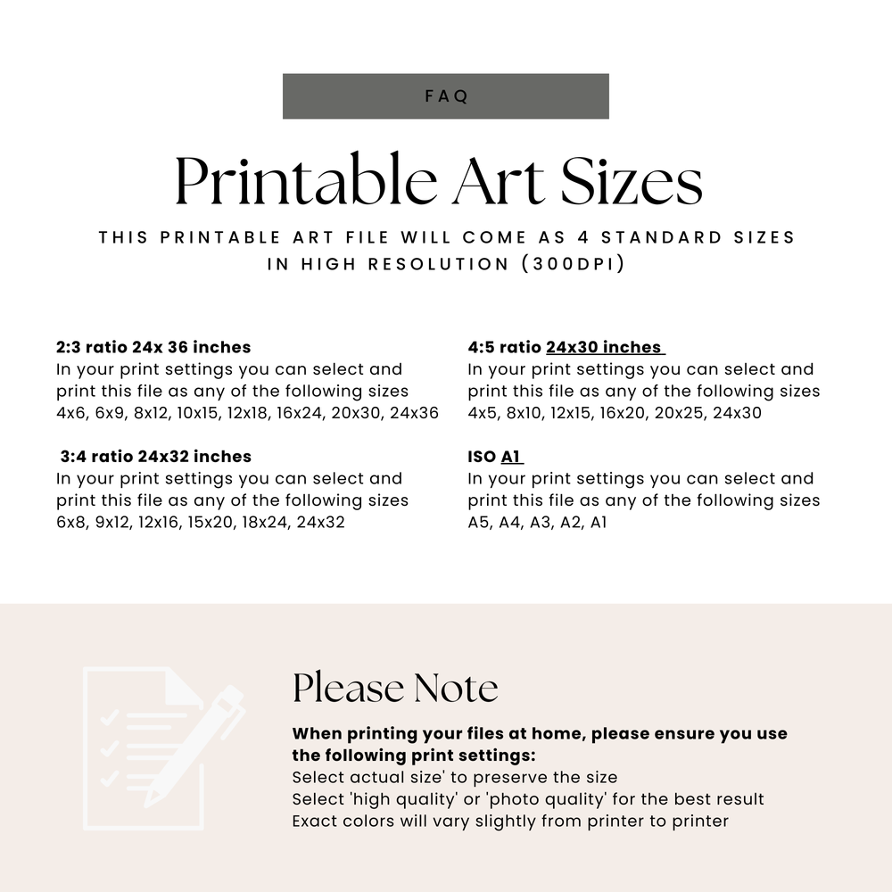 Standard Paper Sizes - Coastal Creative