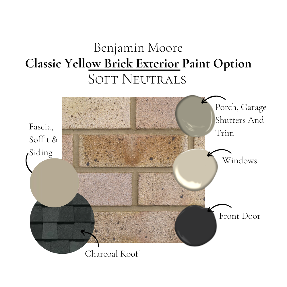Yellow Brick Exterior Benjamin Moore Paint Palette Classic Exterior