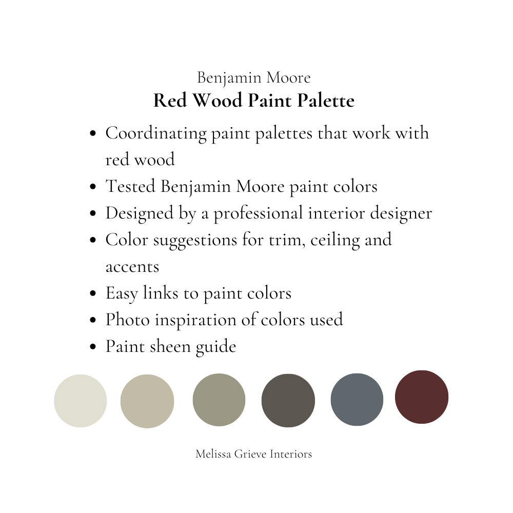 Best Paint Colors For Red Wood Floors, Trim And Cabinets Benjamin Moore Coordinating Colors For Cherry Wood Whole Home Paint Palette What's included