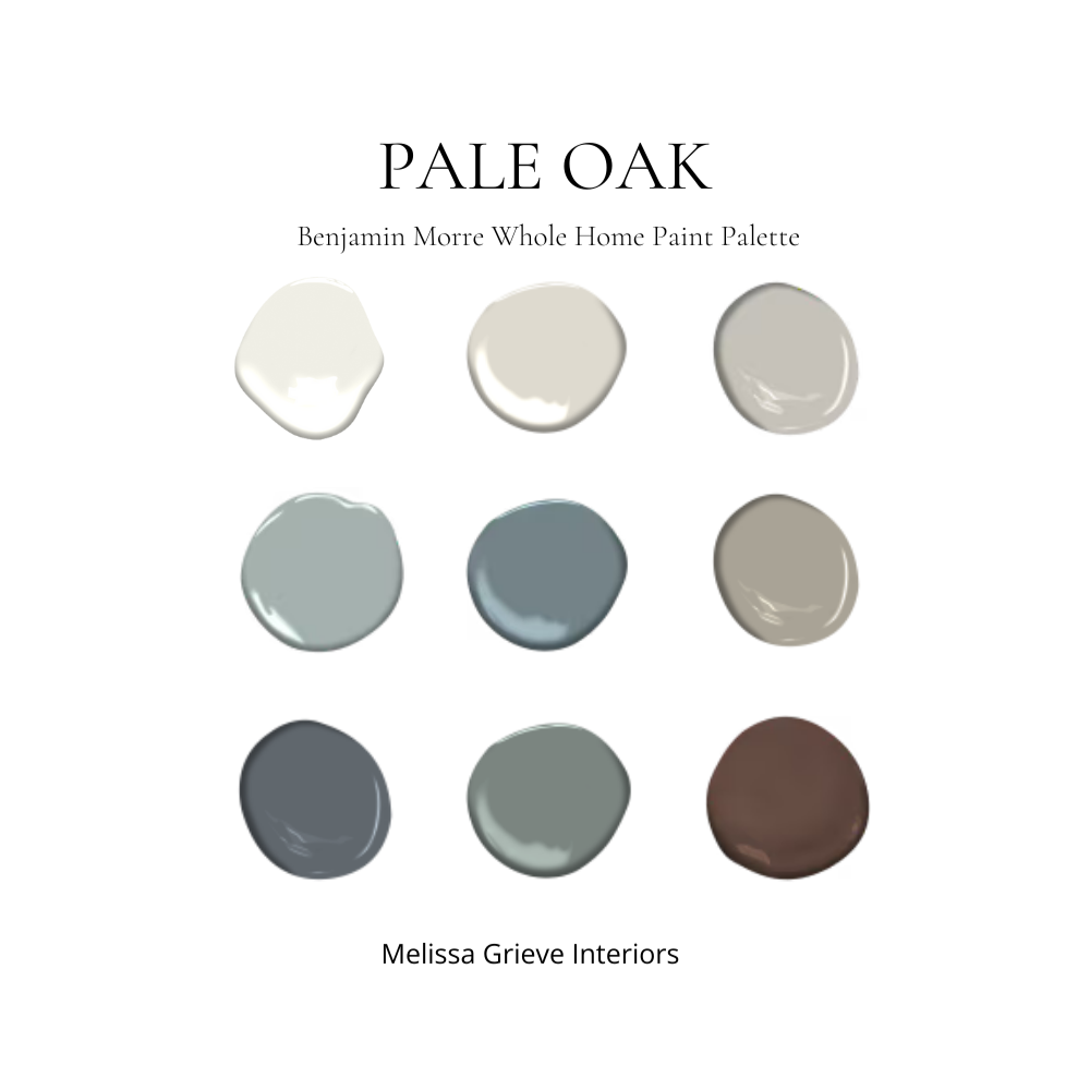 Pale Oak Benjamin Moore Coordinating Colors Whole House Paint Palette Pale Oak On Wall And Kitchen Cabinets Color Combinations Warm Gray