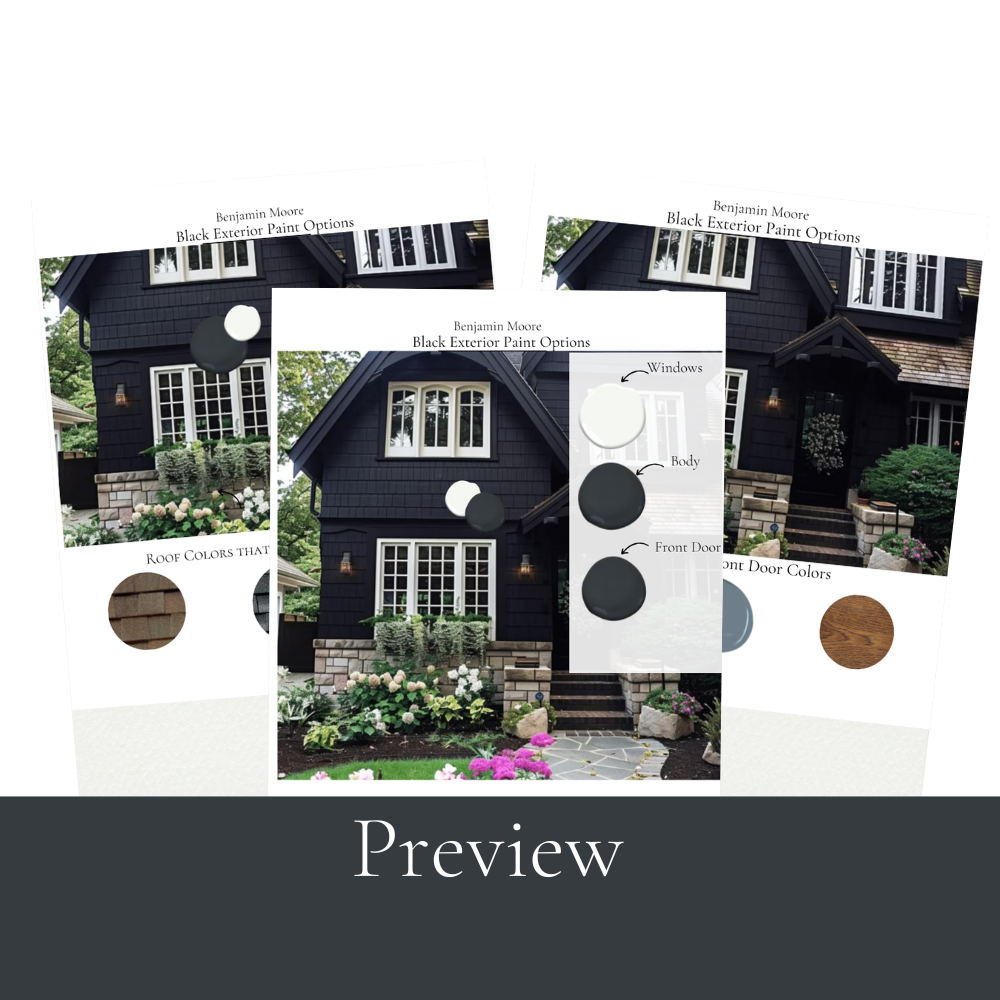 Black House Exterior Paint Colors Benjamin Moore Black Paint Coordinating Colors Dark & Moody Exterior House Design Dark House Paint Palette Blue Black