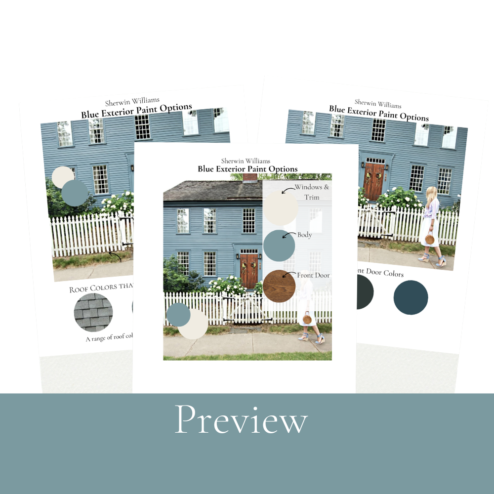 Blue Exterior Paint Colours Sherwin Williams | 5 Designer Colour Schemes Historic blue tones