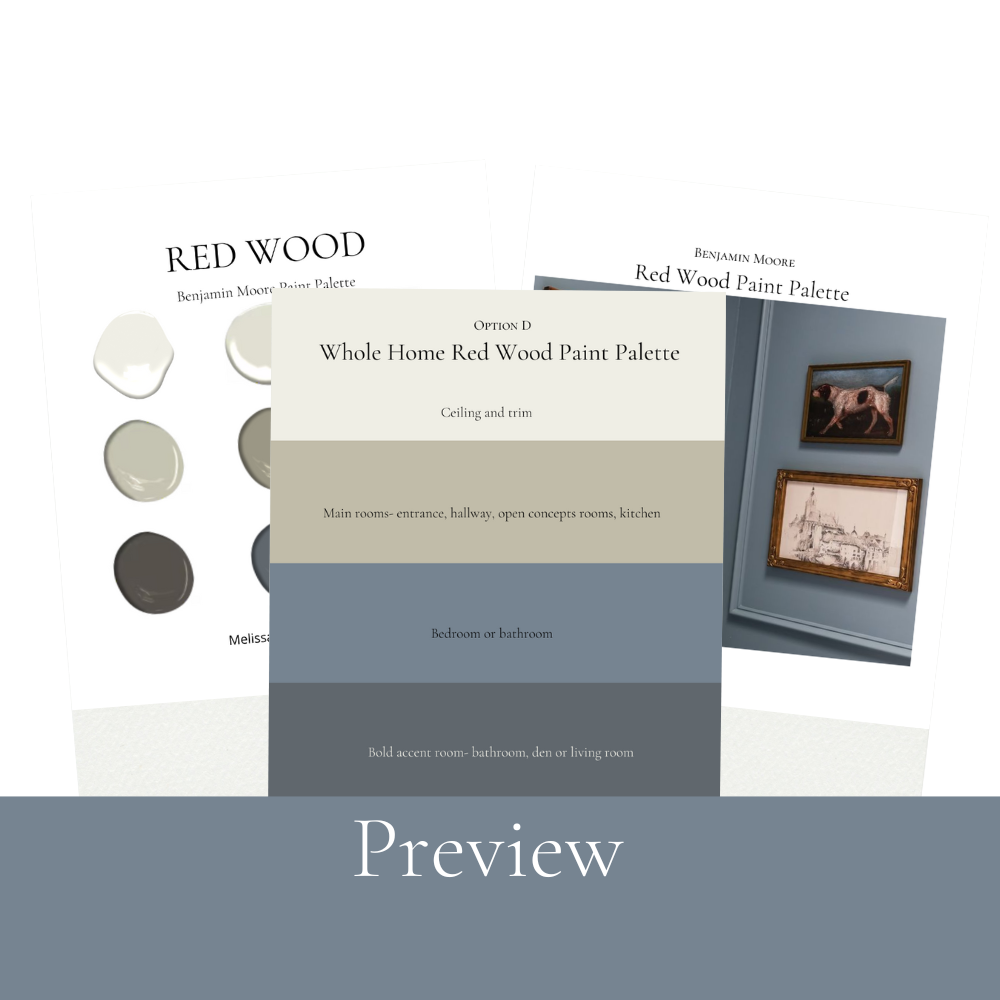 Best Paint Colors For Red Wood Floors, Trim And Cabinets Benjamin Moore Coordinating Colors For Cherry Wood Whole Home Paint Palette Blue