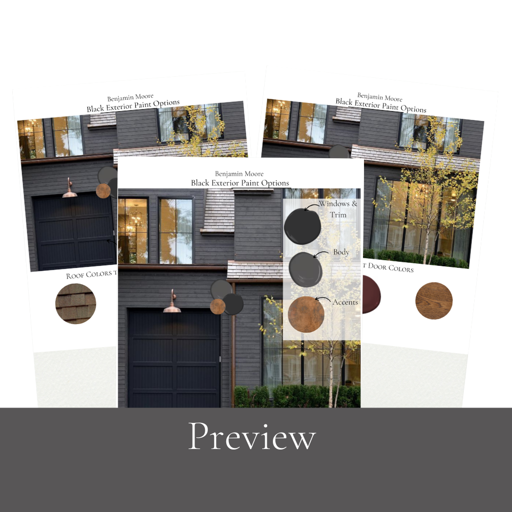 Black House Exterior Paint Colors Benjamin Moore Black Paint Coordinating Colors Dark & Moody Exterior House Design Dark House Paint Palette Modern Black