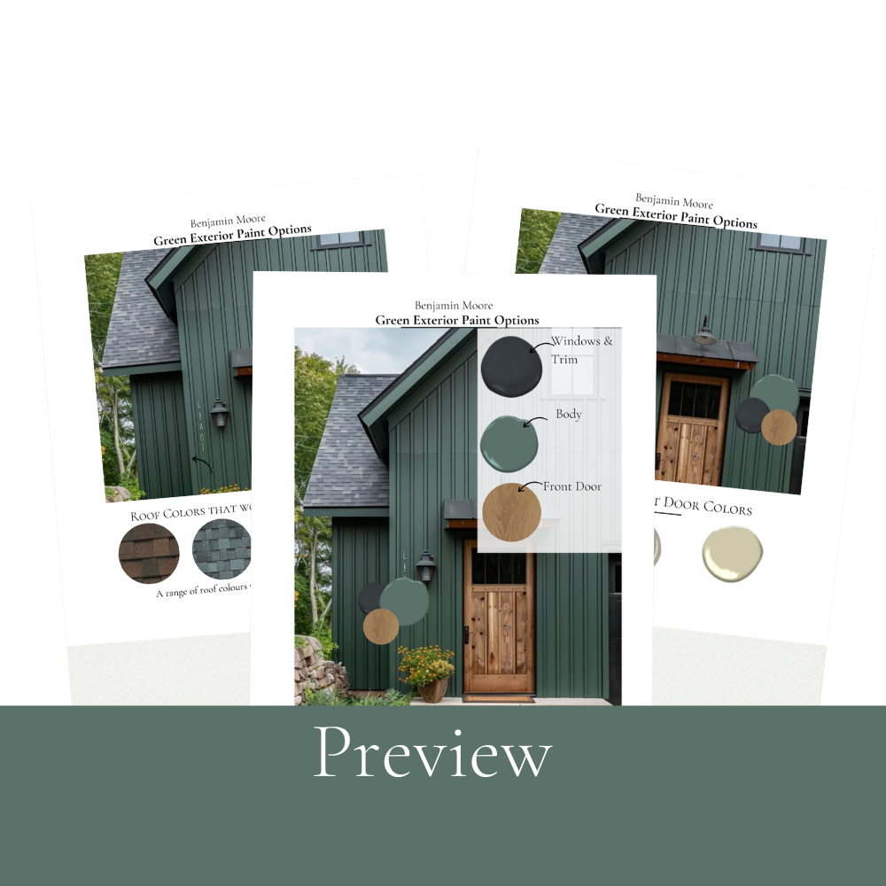 Best Green Exterior Paint Colors Benjamin Moore Green Cottage Exterior Paint Palette Coordinating House Colors Green Country Mountain Home Kelly Green