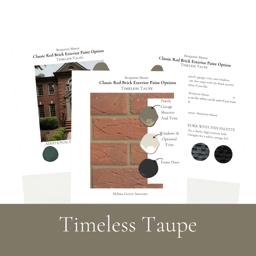 Benjamin Moore Red Brick Exterior Paint Colors Timeless taupe