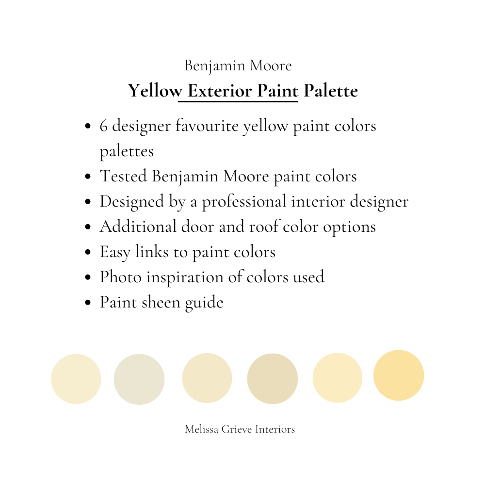 Yellow Exterior Paint Colors Benjamin Moore Yellow House Combinations Best Yellow Exterior Paint Colors With Trim, Accent And Door Paint What's Included