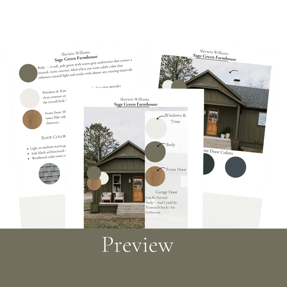 Sherwin Williams Green Exterior Paint Colors | Melissa Grieve Interiors earthy green
