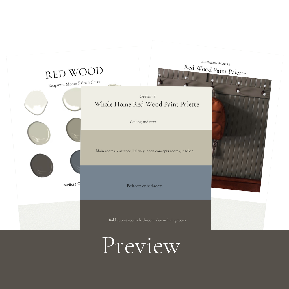 Best Paint Colors For Red Wood Floors, Trim And Cabinets Benjamin Moore Coordinating Colors For Cherry Wood Whole Home Paint Palette Dark Brown