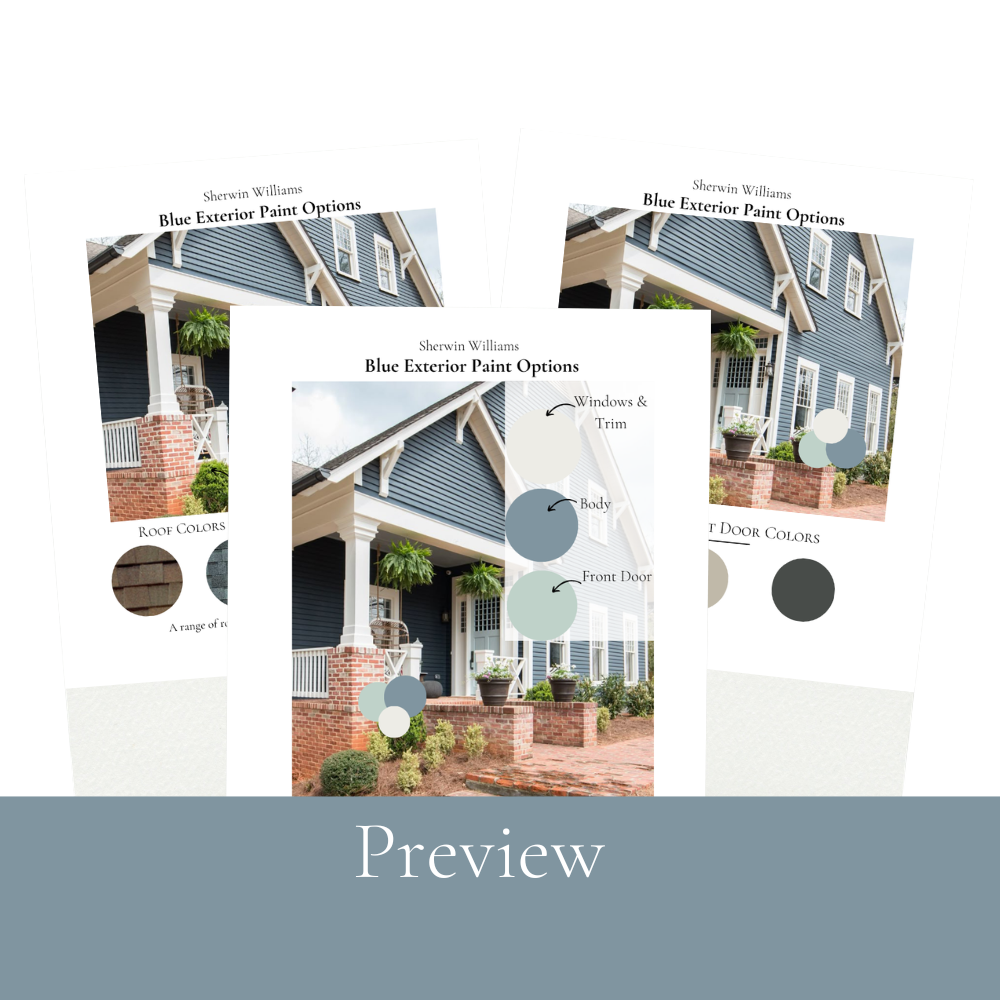 Blue Exterior Paint Colours Sherwin Williams | 5 Designer Colour Schemes Medium blue tones