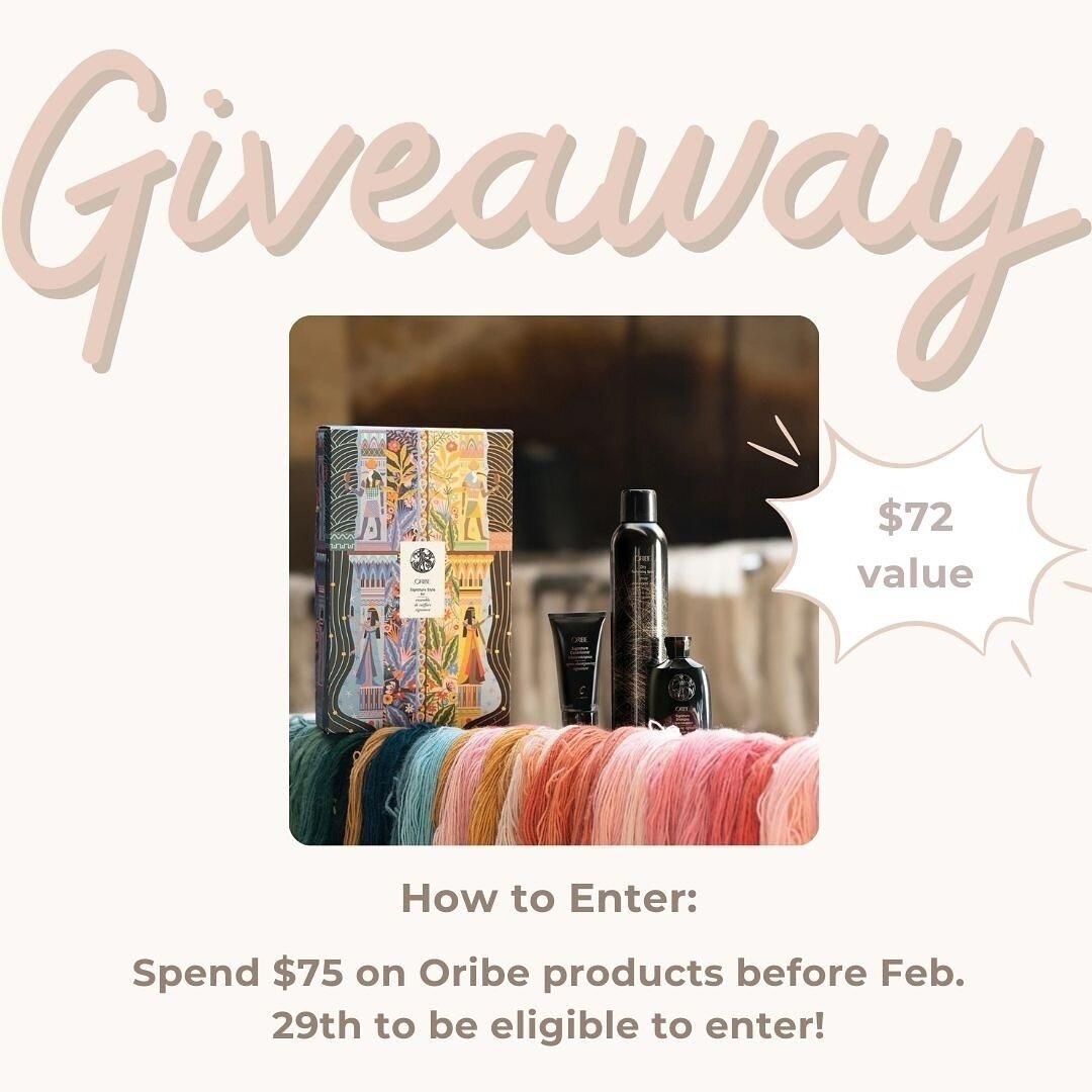 Ready, Set, Enter! ✨🎟️

Signature Style Set Giveaway

How to Enter: 

✨ Purchase $75 worth of Oribe products by Feb. 29th 

Winner will be drawn March 1st and announced on our instagram story 🏆

Now is the perfect time to stock up on your favorite 