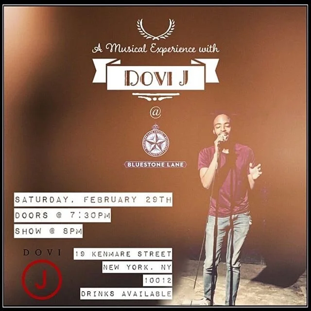 Hey everyone! This SATURDAY, one of my best friends in NYC is leaving NYC and is throwing a beautifully intimate farewell show to celebrate his NY journey. Dovi J is one of the most talented singers I know and is a harmony GENIUS. He's also an incred