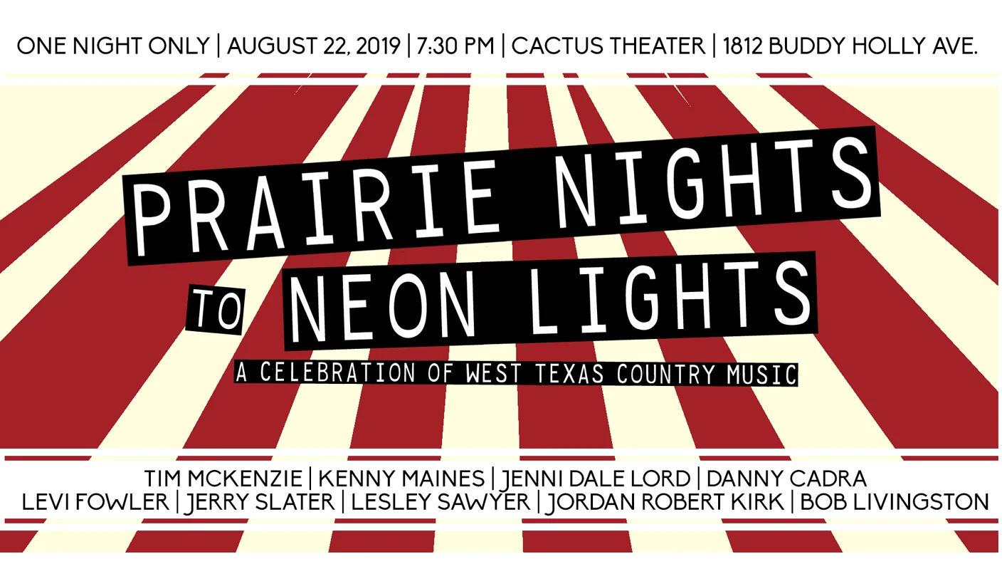 AUG 22: Don’t miss this very special night celebrating West Texas music traditions!