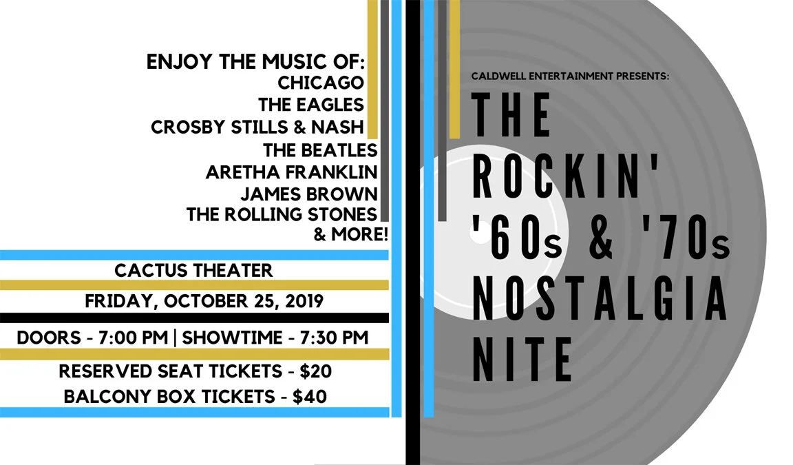 Get ready for an amazing night of classic rock ’n’ roll….Friday, October 25!