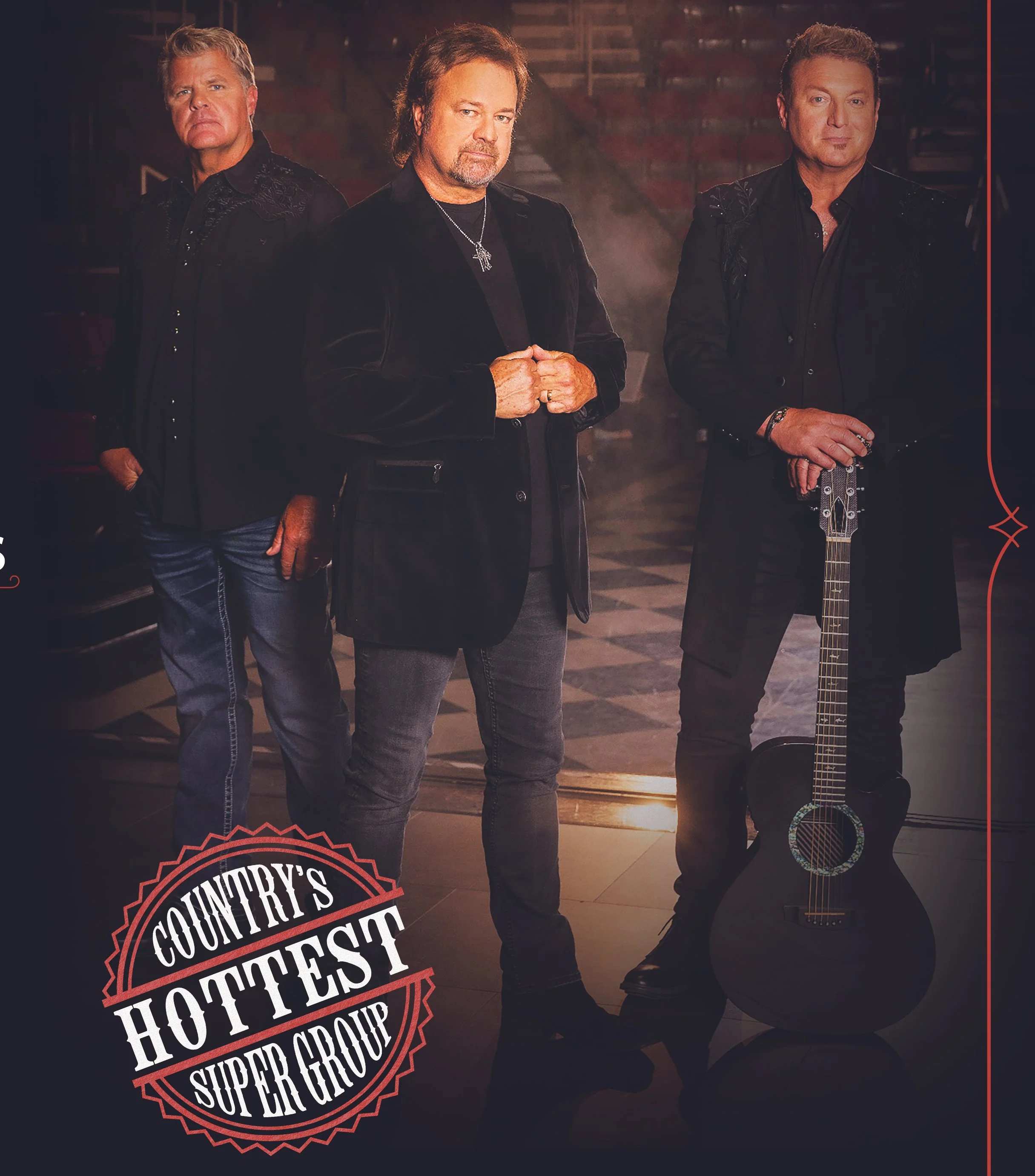 The Frontmen: Richie McDonald, formerly of Lonestar; Larry Stewart, of Restless Heart; and Tim Rushlow, formerly of Little Texas