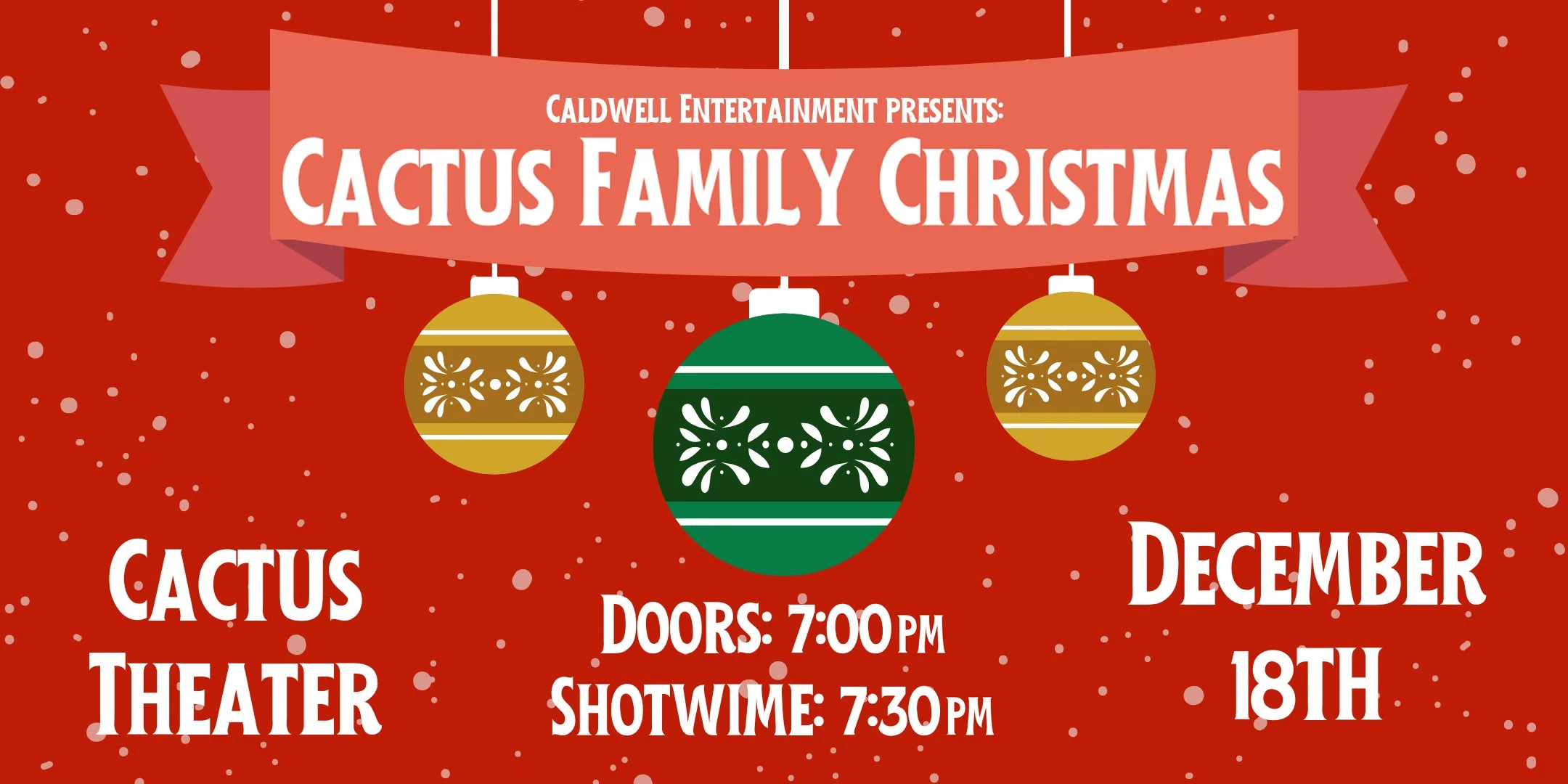 Cactus Family Christmas 2022 A Lubbock Tradition! — Cactus Theater