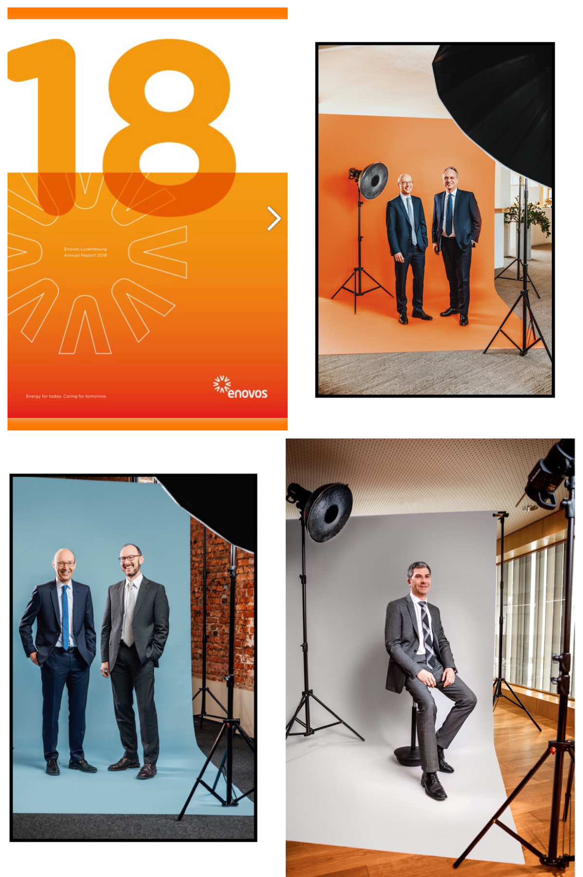 ENOVOS Annual Report Conceptual portraits 