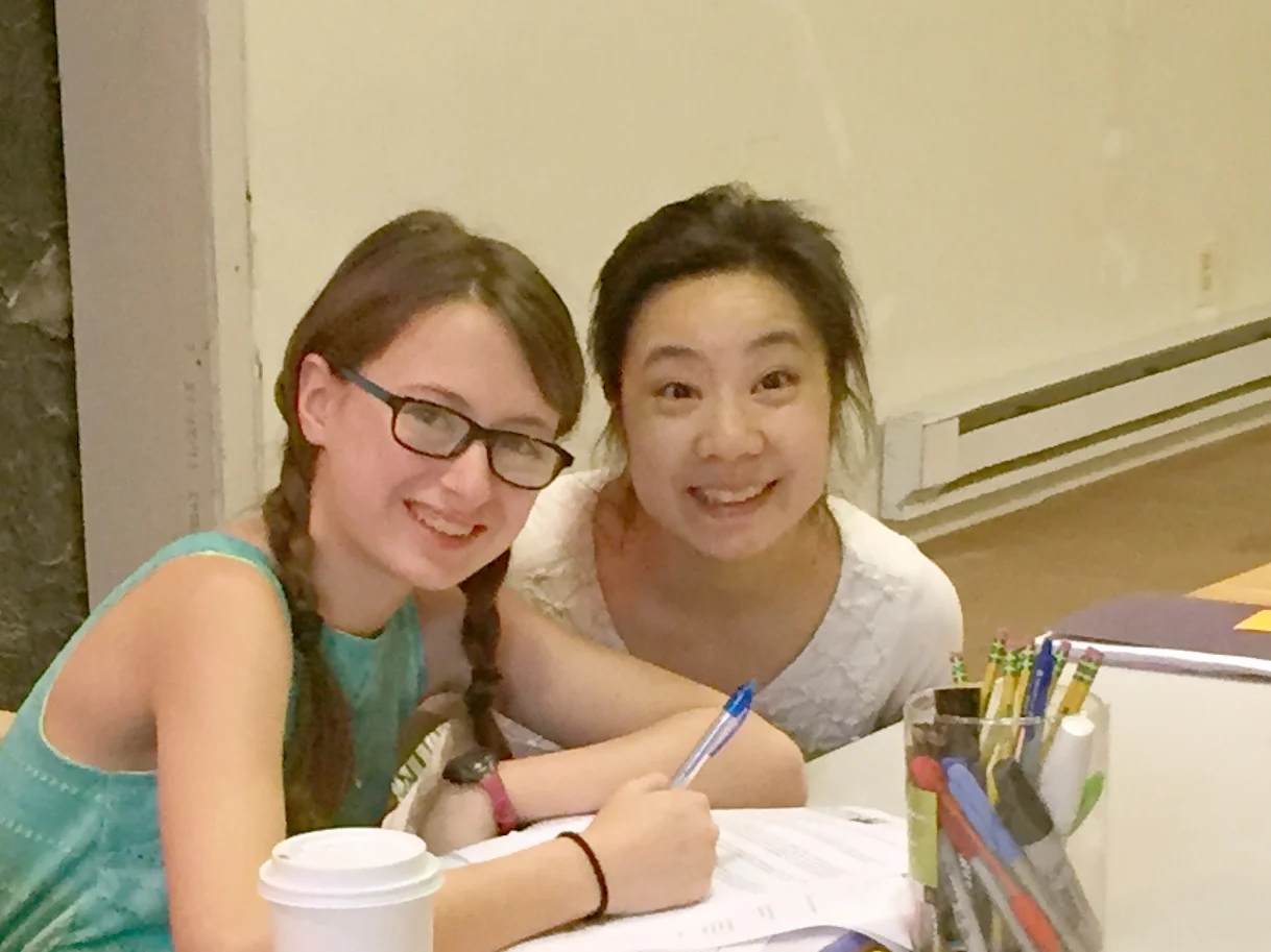 Emi & Bi Jean Ngo at first rehearsal