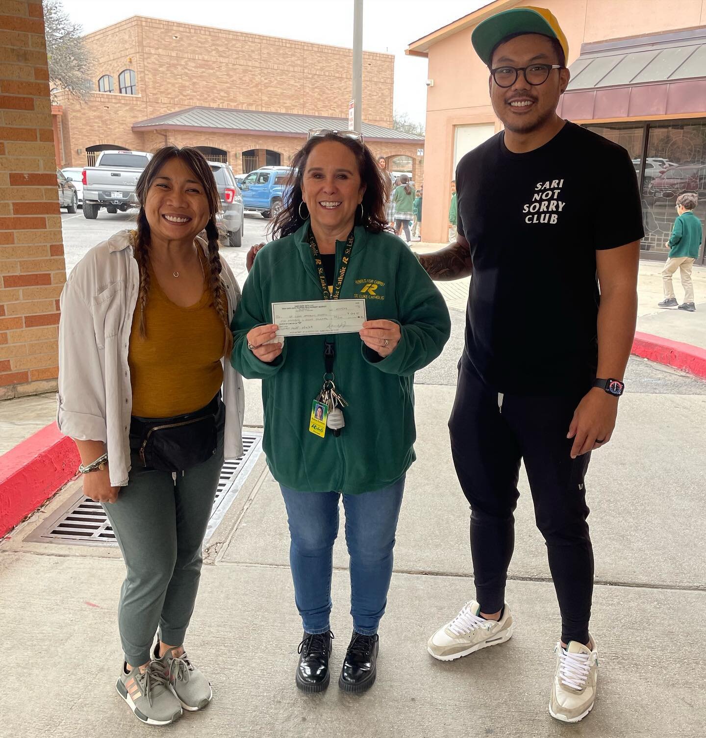 We were able to donate $508.35 to St Luke catholic school for funds raised at Spirit Night! Thank you to everyone who was able to come out and support 🙏🏽

&ldquo;Love Binds Us Together.&rdquo;