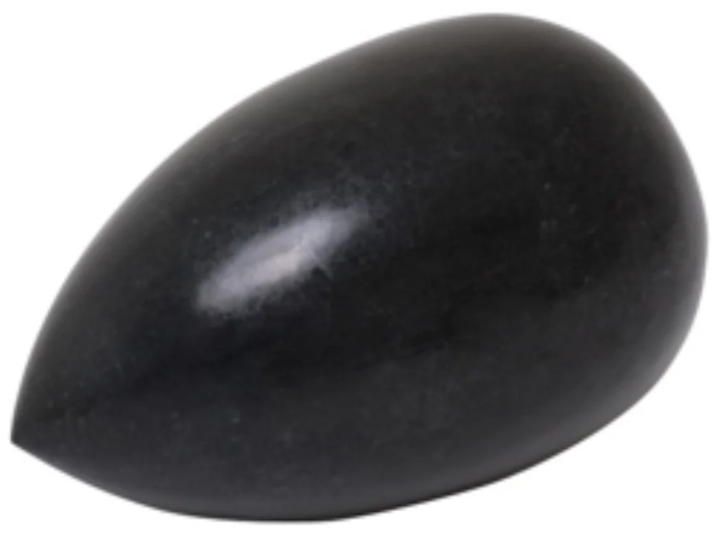 Gemma Black Waxstone Inlaid Decorative Accessory
