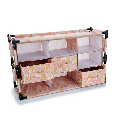 Origami Everything Organizer with 3 Drawers in Summit Coral